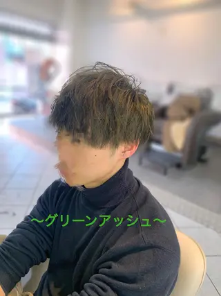 ショート カラー パーマ メンズ ～増田 勇輝～のヘアスタイル