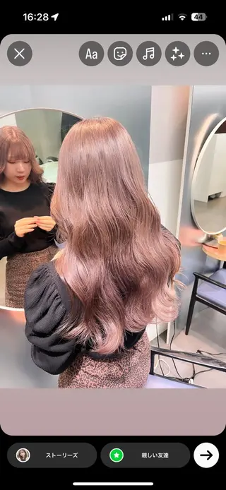 ロング カラー ayaka♡ 柔らかカラーのヘアスタイル