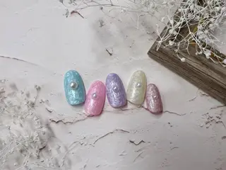 ロング ネイル ネイルPetit Ribbonのネイルデザイン