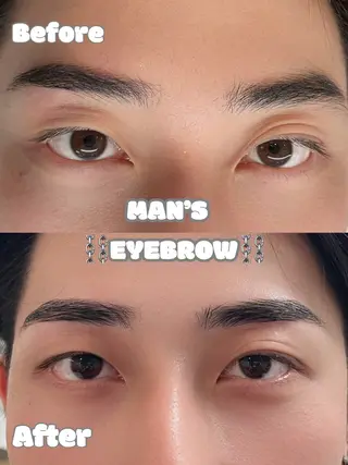 メンズ アイブロウ Rio🌹/ 束感マツエクのマツエク・マツパデザイン