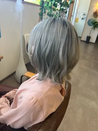 ミディアム ブリーチなしベージュ /ヘアセット/ミユのヘアスタイル