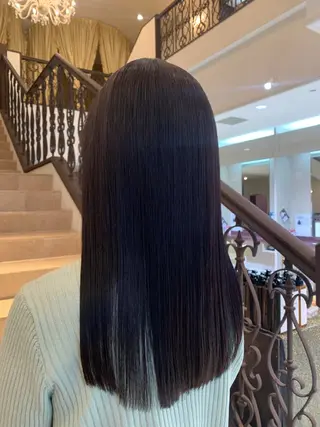 ロング 大島 裕也のヘアスタイル