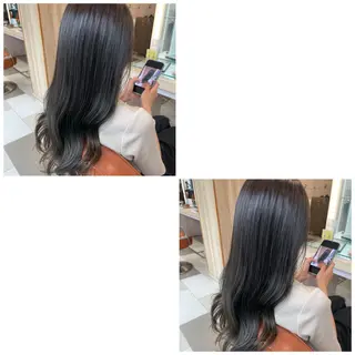 ロング カラー 青沼夏未/オリーブ/ 寒色カラーのその他イメージ