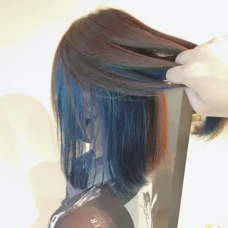 ミディアム カラー iss所属・メンズ/パーマ特化 /波巻き/林洋平のヘアスタイル