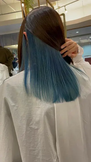 ミディアム カラー ブリーチカラー🌈 石垣翔太のヘアスタイル