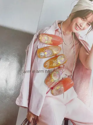 ネイル arm in arm ︎✿Yamamotoのマツエク・マツパデザイン