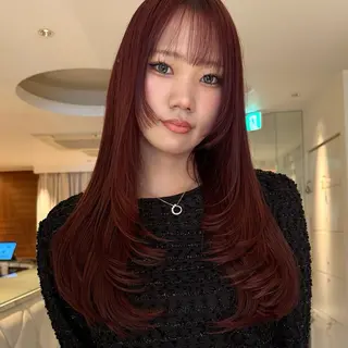 ロング モデル募集/カレン /レイヤーカットのヘアスタイル