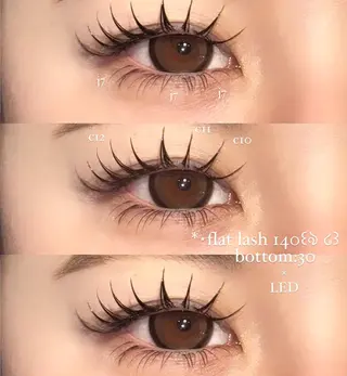 マツエク・マツパ NORA senaのマツエク・マツパデザイン