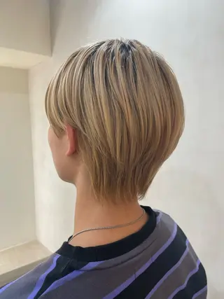 メンズ ミルクティ/ピンク/ レイヤー/yuriaのヘアスタイル