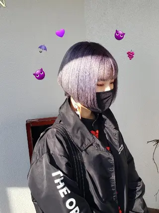 ショート カラー 神谷 涼のヘアスタイル