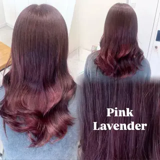 セミロング ブリーチなしWカラー 暖色カラー/mayuのヘアスタイル