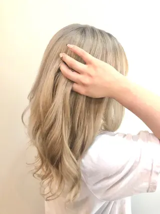 ミディアム カラー ヘアアレンジ 🍀アレンジ簡単ヘア ☘️石田万里奈🍀のヘアスタイル
