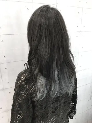 セミロング カラー 高木 麻知子のヘアスタイル