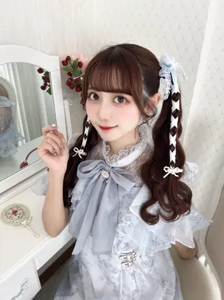 ロング 💎りあん/大須/栄 ブリーチなしWカラーのヘアスタイル