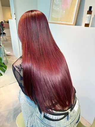 ロング カラー 髪質改善スペシャリス ト長尾勇弥/梅田中津のヘアスタイル