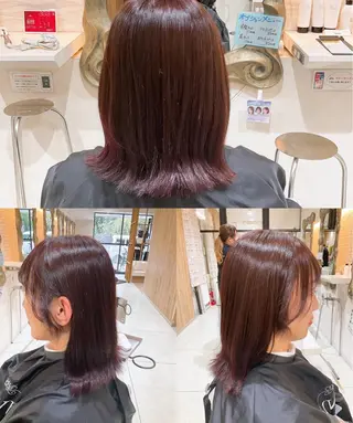 ミディアム カラー 山本 真緒のヘアスタイル