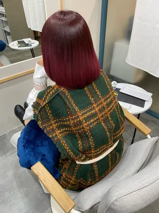 カラー 【coco.】hair所属・カジカワサキ/髪質 改善/クロスパーマのヘアスタイル