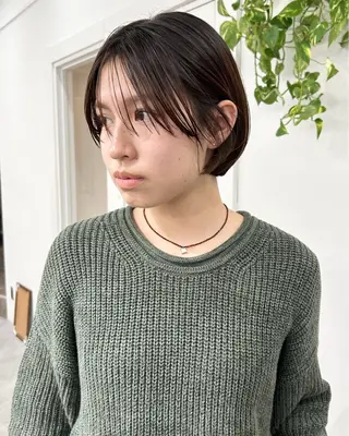 ショート レイヤーボブ/ 艶カラー/サナ🌼のヘアスタイル