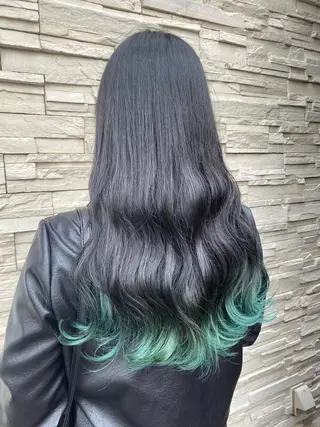 セミロング カラー 透明感カラーブリーチ 🌼シゲモトアヤ🌼のヘアスタイル