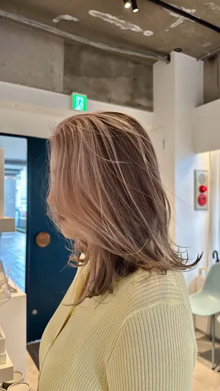 ミディアム カラー 艶髪/ハイトーン💎 レイヤー/Reijiのヘアスタイル