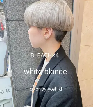 ショート カラー 🧡色落ちまで2度綺 麗なカラー🧡ヨシキのヘアスタイル