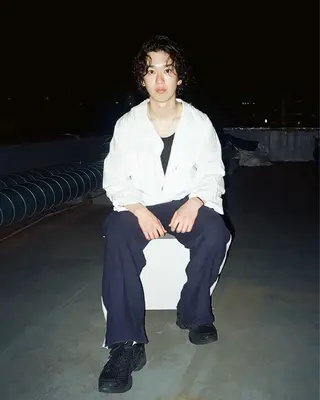 ミディアム パーマ メンズ 小森 優哉のヘアスタイル