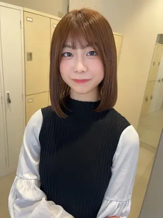 ミディアム カラー 透明感カラー🫧🌈 似合わせカット✂︎のヘアスタイル