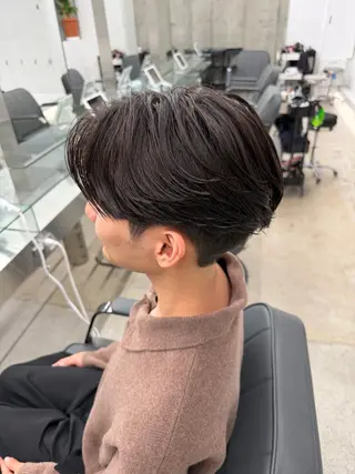 パーマ メンズ パーマ特化/フェザー パーマシャドウ/真生のヘアスタイル