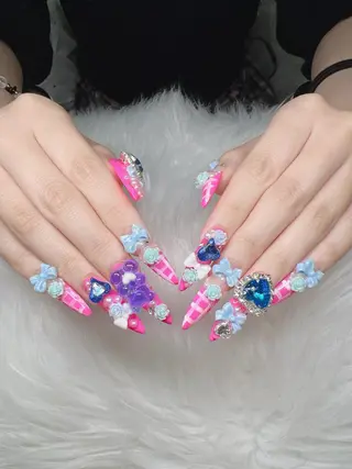 ネイル Lee Nails チップ長さだし専門店のネイルデザイン