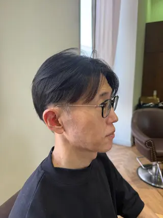 ショート メンズ 溝口 槙里也のヘアスタイル