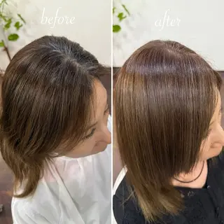 ミディアム カラー イーストハムネオ高木 亮人🌿のヘアスタイル