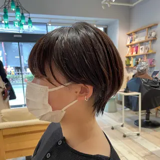 ショート カラー すげさやか ✨メンズカットパーマのヘアスタイル