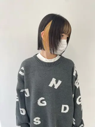 ショート カラー sakura🌸 レイヤー/韓国ヘアのヘアスタイル