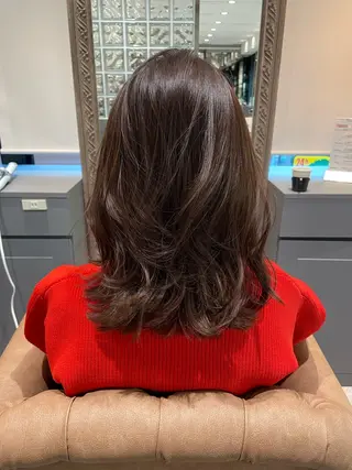 セミロング カラー 韓国ヘア/髪質改善 /Harunaのヘアスタイル