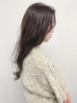 ロング カラー 色白に見える暗髪 梅田・増田のヘアスタイル