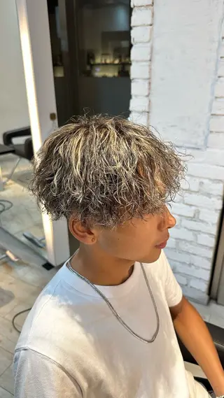 カラー パーマ メンズ Yamato/ 韓国ヘア/栄のヘアスタイル