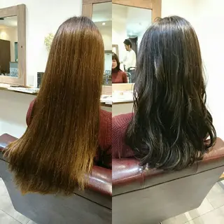 ロング カラー little×PORTO 元町所属・Topstylist ゆきこのヘアスタイル