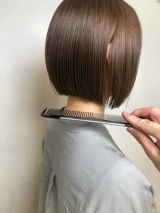 ショート 結べるレイヤーボブ くびれLady表参道のヘアスタイル