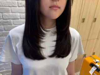 ロング 田中 瑞妃のヘアスタイル