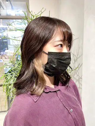 ミディアム カラー ブロンド×ハイトーン /遠藤将太のヘアスタイル