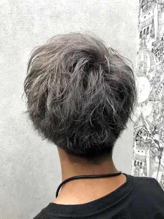 ショート カラー メンズ 外国人風ヘア 🍔Mamiのヘアスタイル