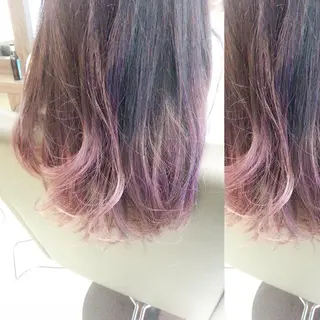 セミロング カラー 髪質改善&韓国風特化 型サロン ミシェリーのヘアスタイル