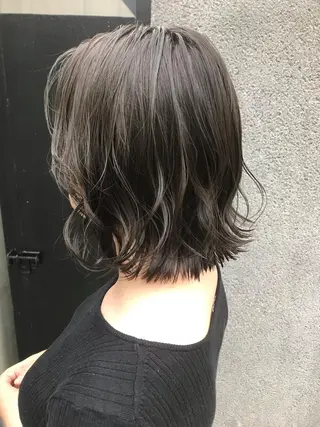 ミディアム 赤み消し韓国ヘア レイヤー縮毛🤍渡邉のヘアスタイル