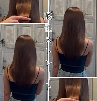 ロング ルプラボウ/ 内藤ほのか/艶カラーのヘアスタイル