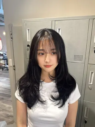 ロング 透明感カラー/レイ ヤーカット/KaHoのヘアスタイル