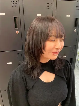 ショート カラー パーマ ヘアアレンジ メンズ キッズ ネイル マツエク・マツパ アイブロウ 🐺ウルフ×ハイトー ン🖤Yukinoのヘアスタイル