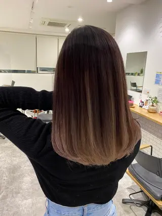 ミディアム カラー JILBLAN京都 ショート/ハイライトのヘアスタイル