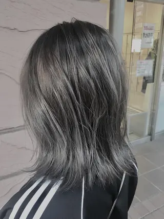 ミディアム カラー 髪質改善/美髪矯正 マネージャー福永のヘアスタイル