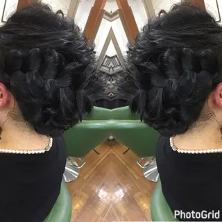 ロング ヘアアレンジ PALETTE(パレット)所属・SHIORI💜口コ ミNo.1艶カラーのヘアスタイル