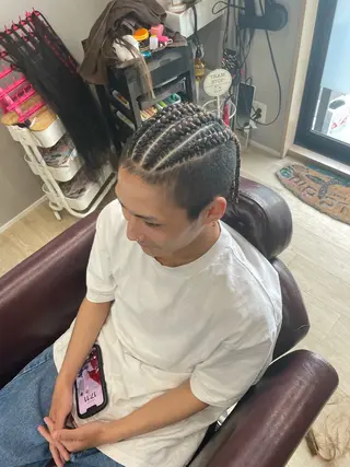 ヘアアレンジ メンズ Hair room Leaのヘアスタイル